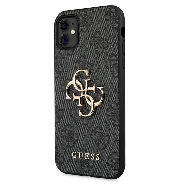 Guess Guhcn614Gmggr Iphone 11 6,1/ Xr Szary/Grey Hardcase 4G Duże Metalowe Logo