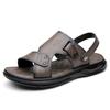 Мужские сандалии 2025 лето повседневные для вождения пляжные туфли двойного назначения для улицы обувь для вождения крутые шлепанцы