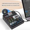 4-канальный профессиональный микшерный пульт с беспроводным USB-подключением, совместимым с Bluetooth, и управлением звуком для DJ-оборудования