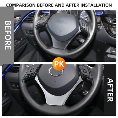Для Toyota CHR C-HR C HR 2016 - 2025 Накладка на рулевое колесо Рамка Крышка Декоративная наклейка Аксессуары для интерьера автомобиля