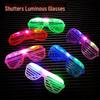 Wireless LED Luminous Party Glasses - Fashionable Disco Blinds for KTV Bars