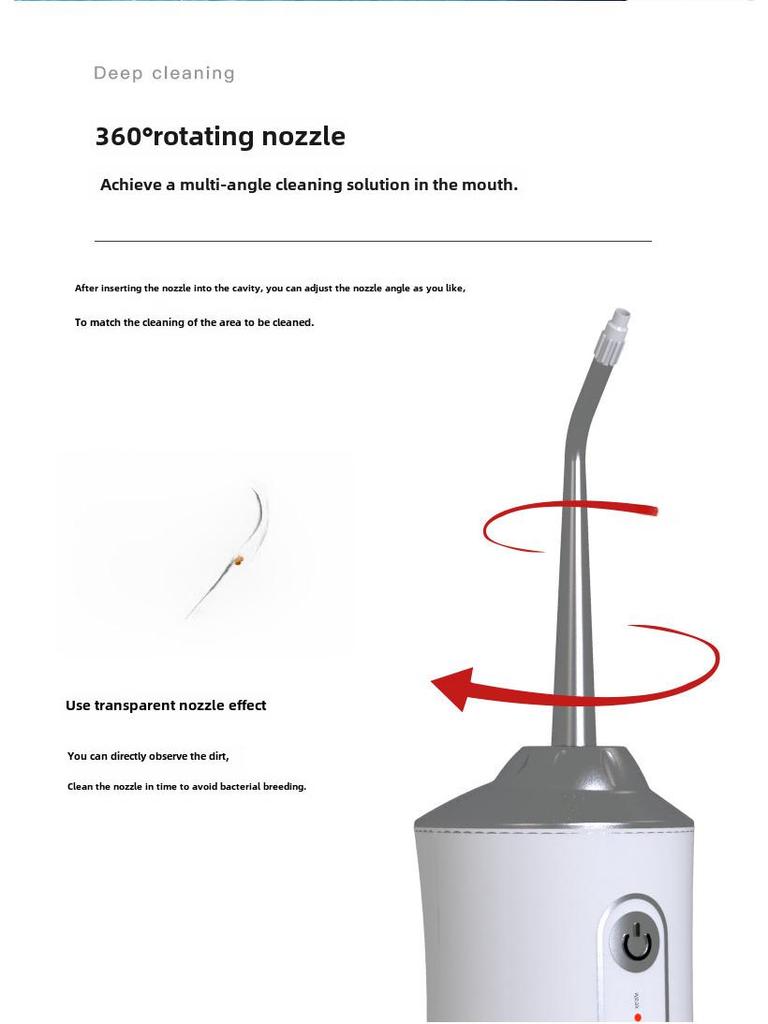 Портативный электрический ирригатор: Очиститель зубов и спрей для ухода за полостью рта.