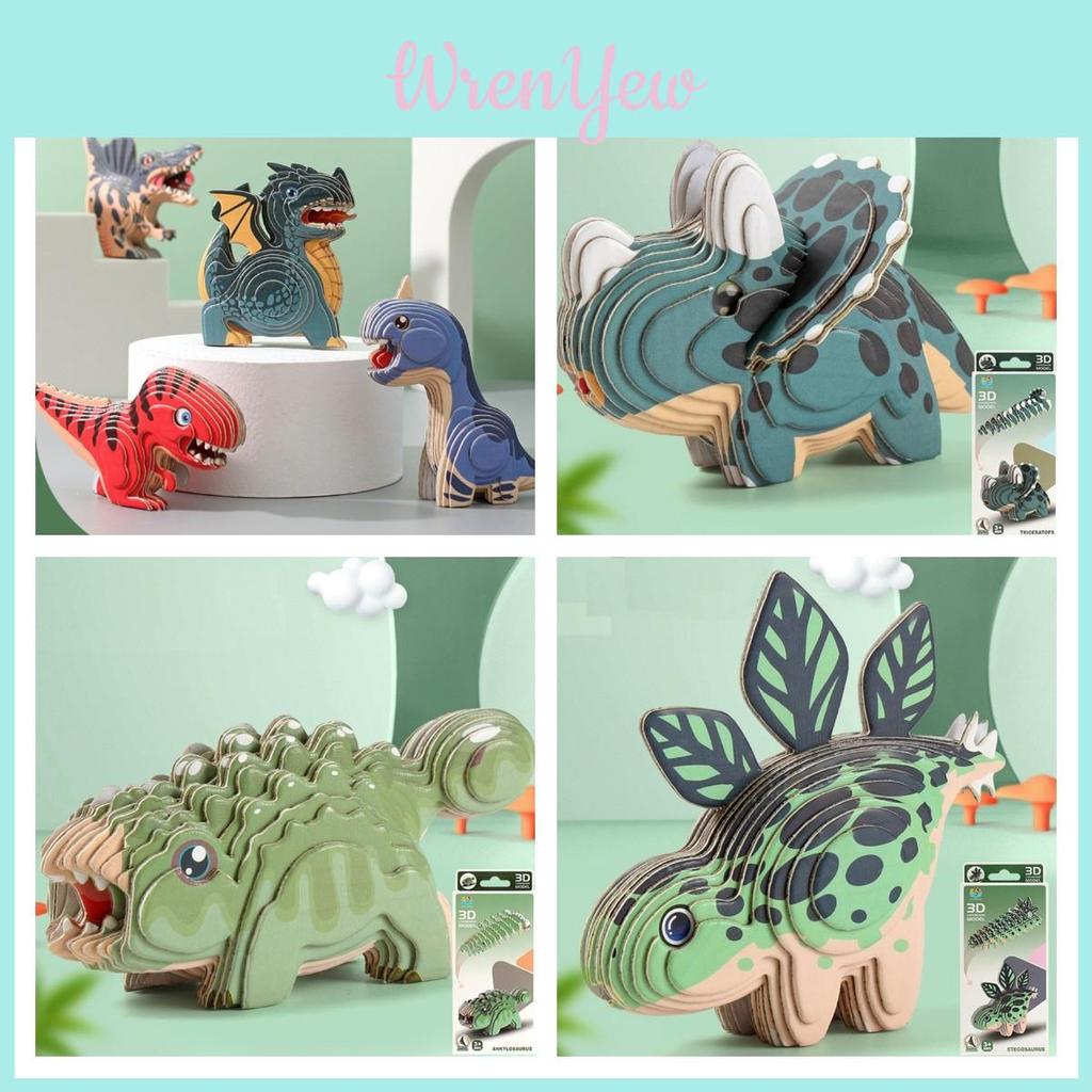 Paper Dinosaur Puzzle For Young Minds