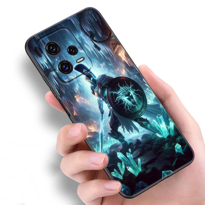Spartan Black Silicone Phone Case For Xiaomi Redmi Note 10 11 11S 12 13 4G 8 9 11T Pro 5G Plus 8T 9S 10S 12S