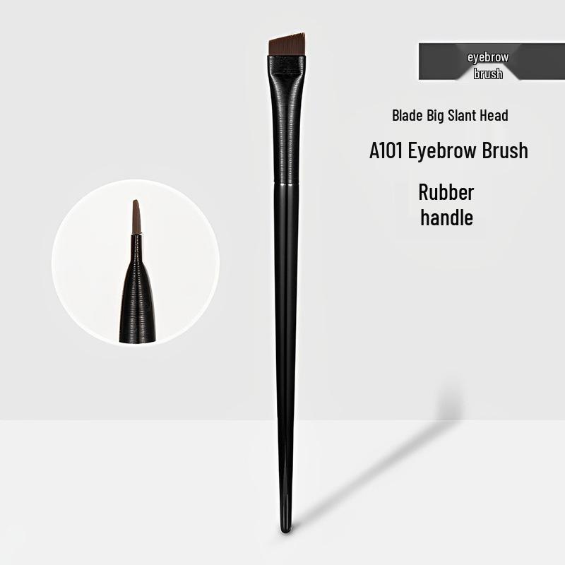 Ультратонкая плоская скошенная кисть для подводки, бровей и теней