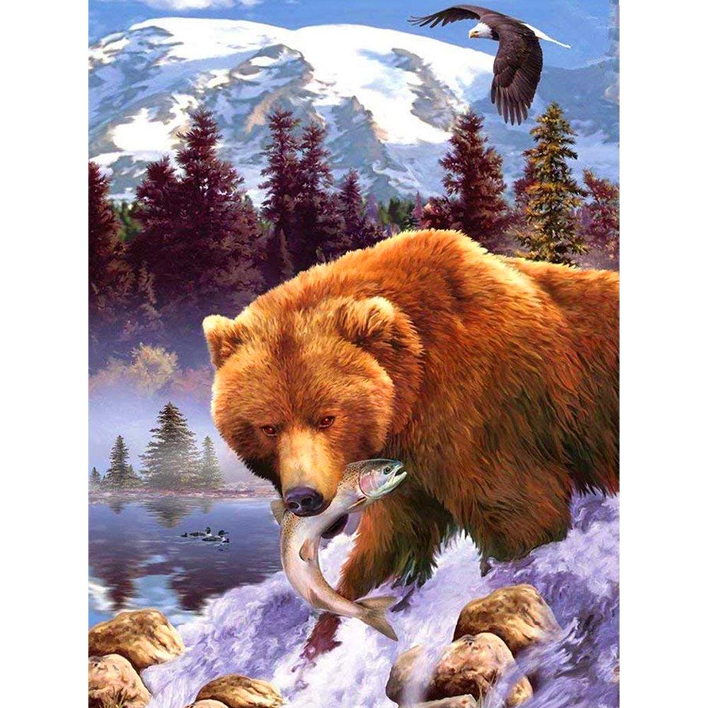 Новый 5D алмазная живопись «сделай сам» животное волк тигр Алмазная мозаика кошка и собака набор для вышивки крестом украшение стены подарок ручной работы