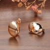 Fashion 18k Rose Gold Plated Latest Stylish Copper Zircon Earrings for Women and Girls