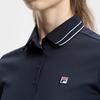 Fila Спорт Универсальный Минималистичный Маленький Логотип Поло Футболка с Коротким Рукавом Женские топы Королевский-Синий A11W433107FNV