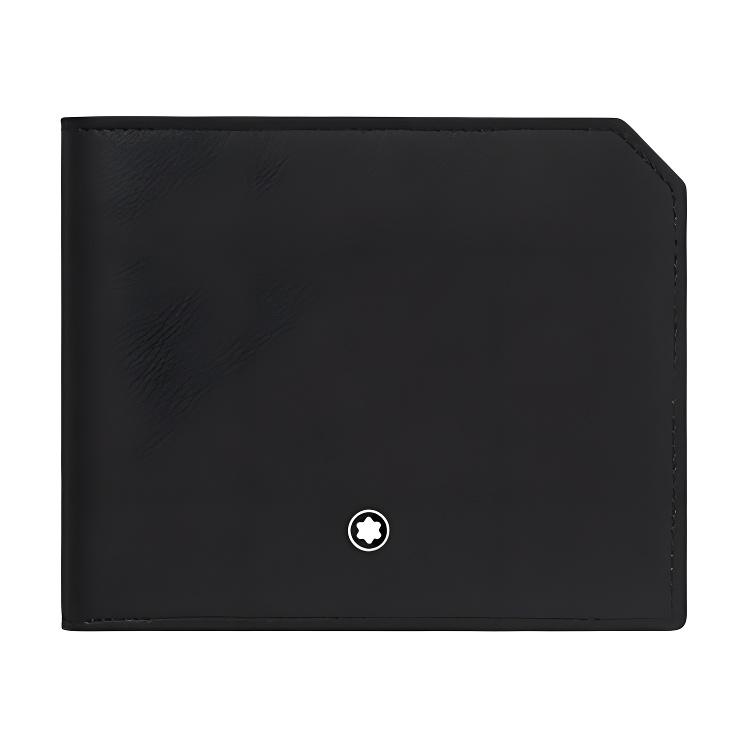 Montblanc Meisterstück Selection Шестиугольный узор Кошелек-раскладушка Мужской кошелек Черный 131247