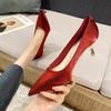 Zapatos De Mujer Women Cute Sweet Light Weight Black Comfort Stiletto Heel Shoes Lady Cool Comfort Spike Heels Ab607