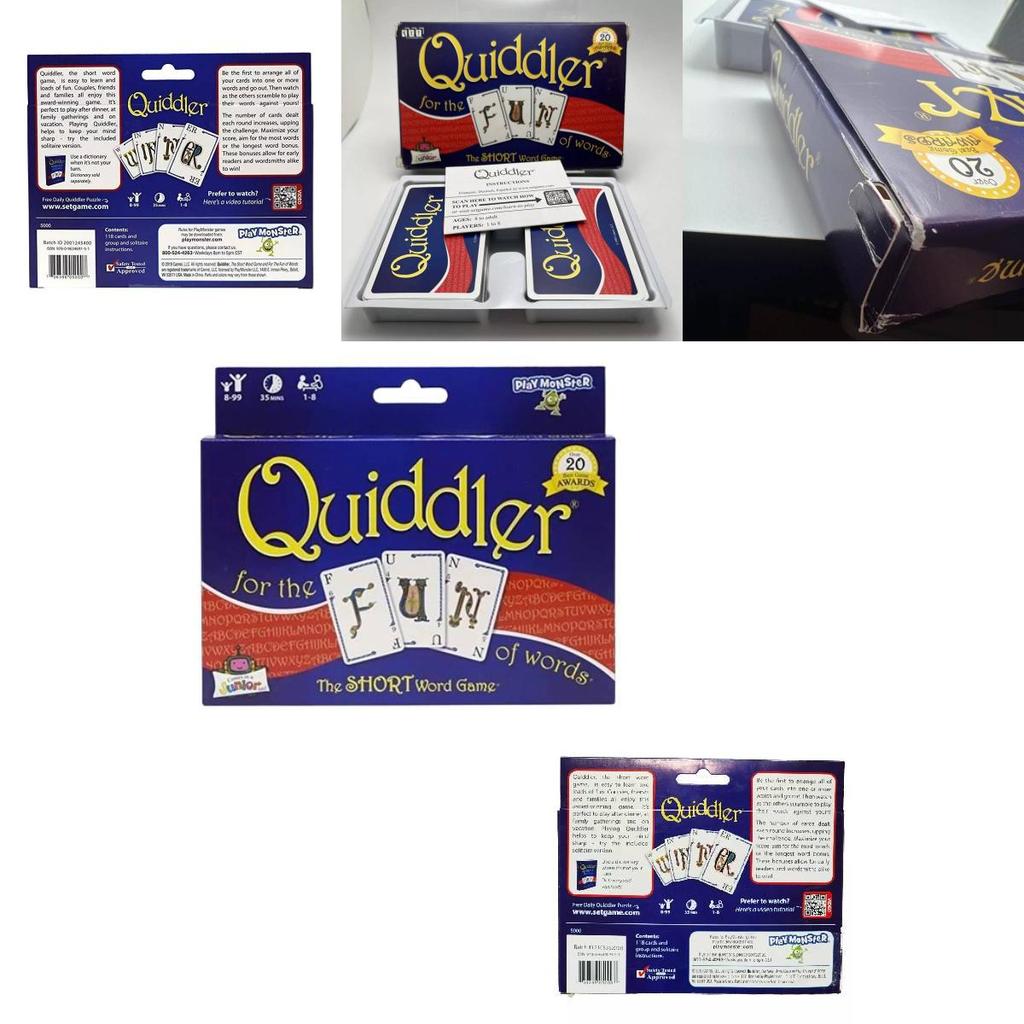 Увлекательная карточная игра Квиддлер для семьи и друзей с дизайном «Пять корон», идеально подходящая для стратегии и веселых посиделок