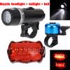 Waterproof Lamp Bike Bicycle Front LED Head Light + Rear Safety Flashlight