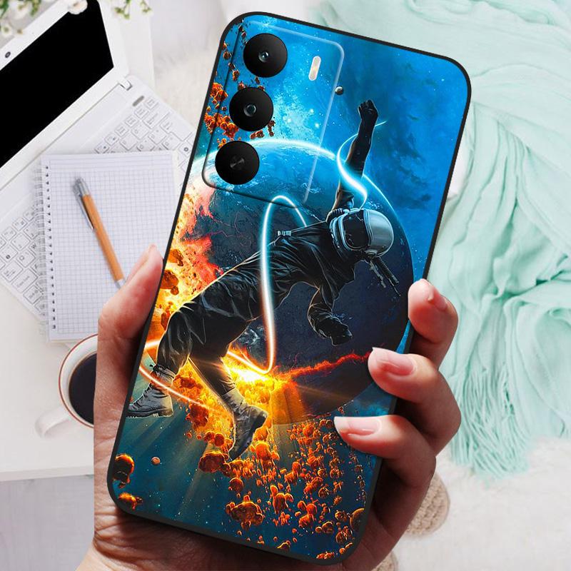 Чехол для Realme C73 Чехол для Realme C73 C71 Силиконовая мягкая задняя крышка со львом и волком Для чехла телефона Realme C73 RealmeC71 C 73 Защитный корпус