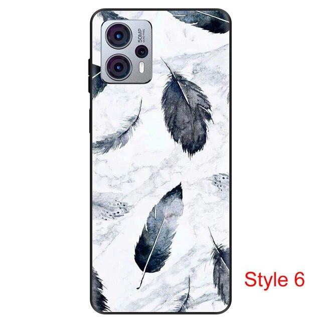 Чехол для Motorola Moto G23, пылезащитный черный чехол, силиконовый чехол 6,5 дюймов для MotoG23, противоударный мягкий бампер из ТПУ, полная защитная сумка