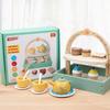 Wooden Children'S Simulation Play House Toy Tea Set Children'S Afternoon Tea Dessert Parent-Child Educational Toys