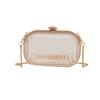 Acrylic Mini Box Bag 2025 New European and American Fashion Transparent Jelly Bag Ins Women's Messenger Chain Bag