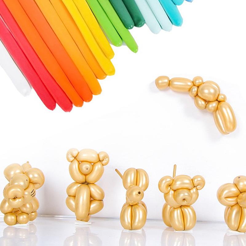 100/200 шт. Длинные латексные шары Детская игрушка для DIY Плетеный дизайн шара Милый мультяшный цвет Эластичные Детские Мальчики Девочки Подарки на день рождения