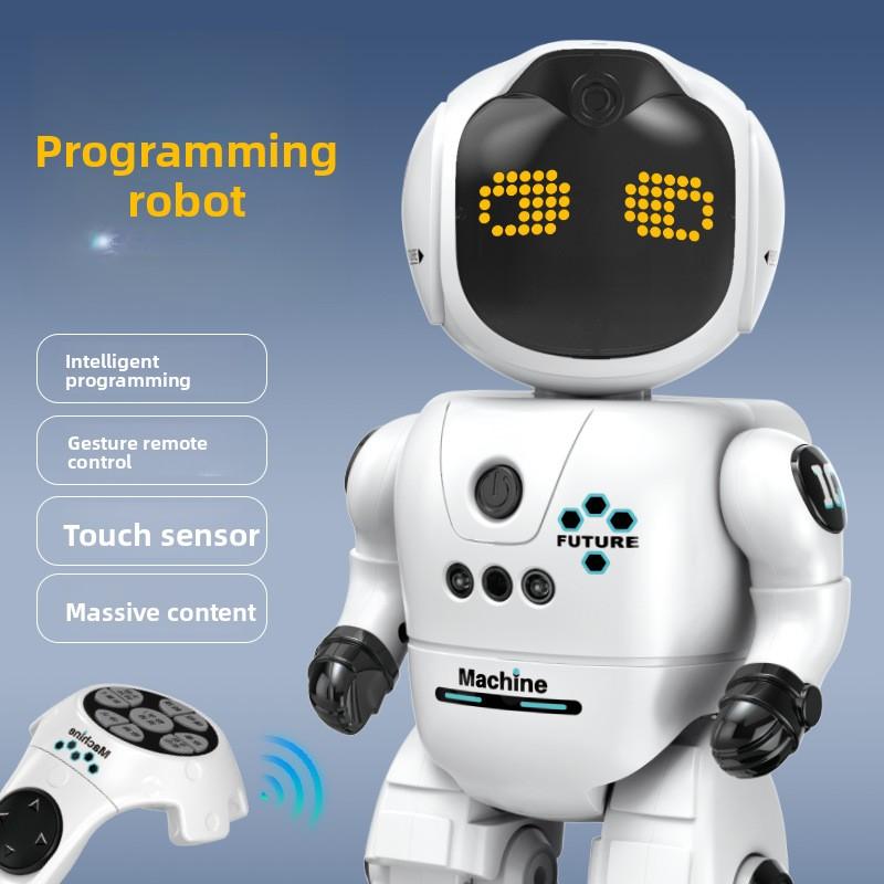 Kids' RC Robot: AI, Programming, Interactive Companion for 3-6Edit, Share