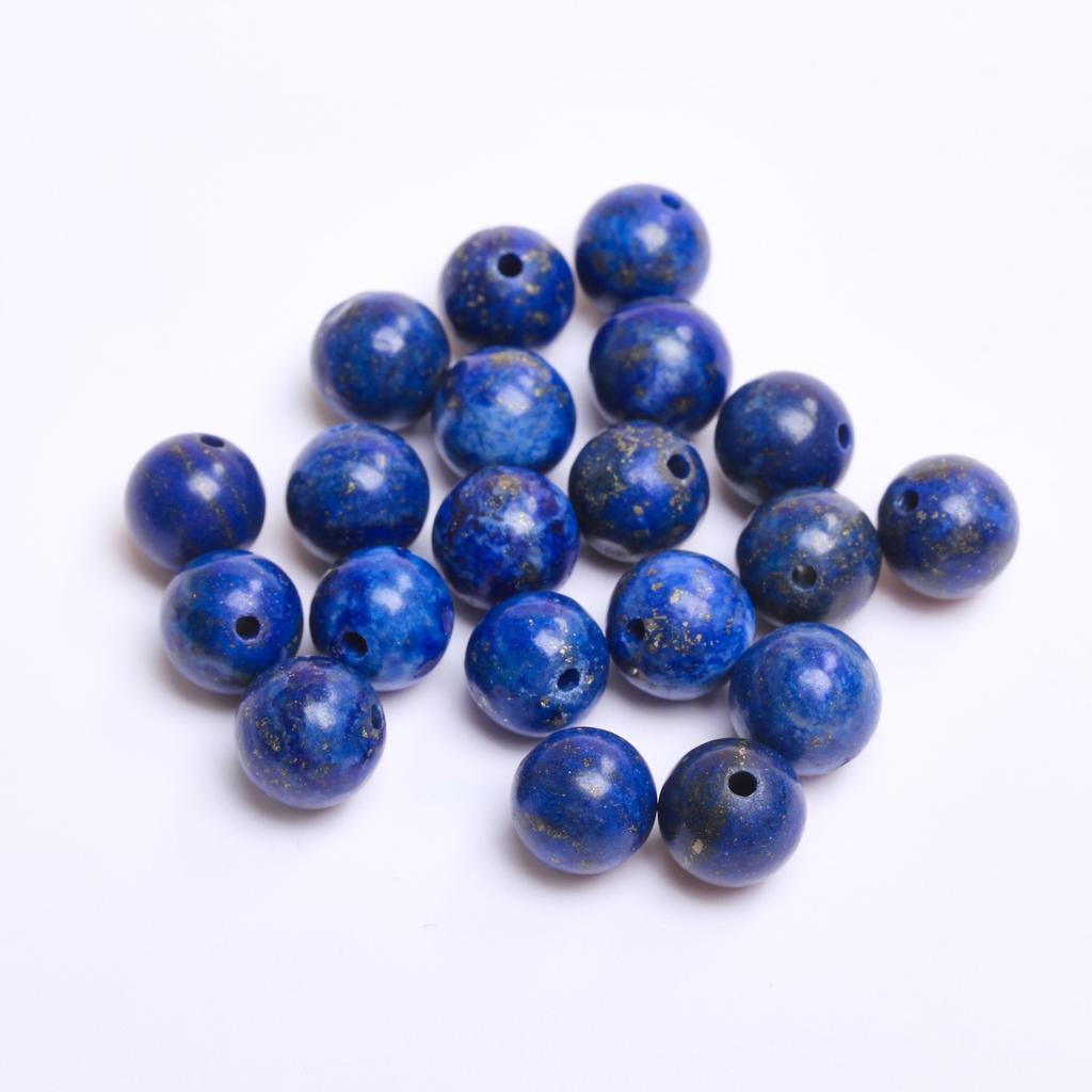 40/30/20/20/15 шт. 4/6/8/10/12 мм лазурит круглые бусины из натурального камня DIY браслет серьги материал для бисера ручной работы