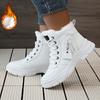 Warm and Comfortable Women's Winter Snow Boots with Side Zipper and Fleece Lining Waterproof Shoes