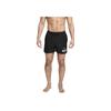 Nike Letter Logo Lace-Up Casual Swim Trunks Men Swimwear Black DQ6872-010