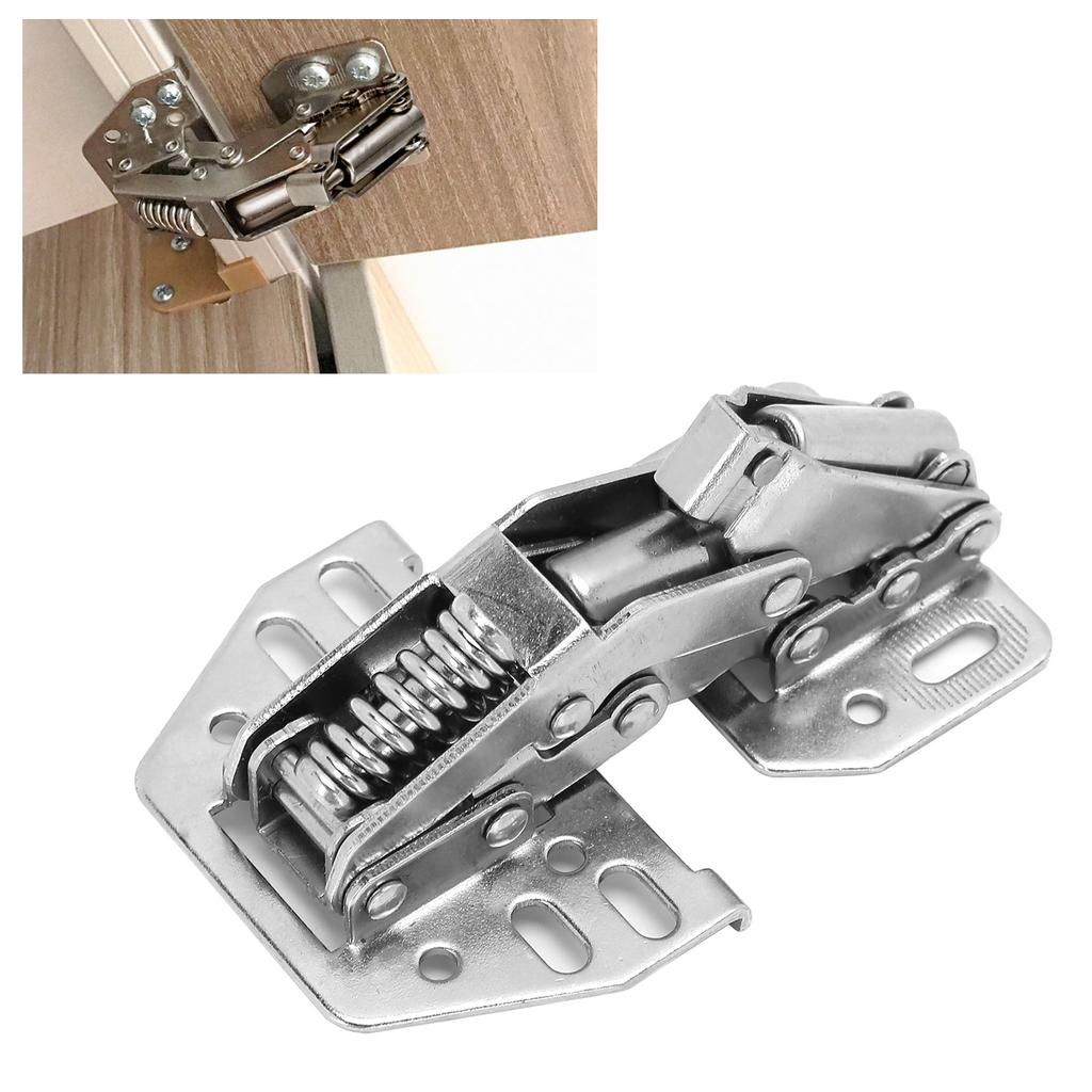 Шарнир для шкафа без сверления, пружинный шарнир в форме моста, фурнитура для мебели для шкафа
