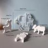 Top Quality Christmas Elk Silicone Candle Mold DIY Xmas Deer Ornaments Making Soap Plaster Resin Casting Molds Home Decor Craft
