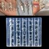 3D Силиконовая форма для ногтей в виде бантика, смешанных размеров, в форме ленты, мягкие штамповочные пластины, кавайный бантик, инструменты для DIY маникюра