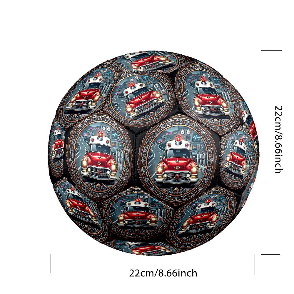 Emergency Medical Response Round Football Size 5 Adult Ball Suitable for Training Matches and Outdoor Team.