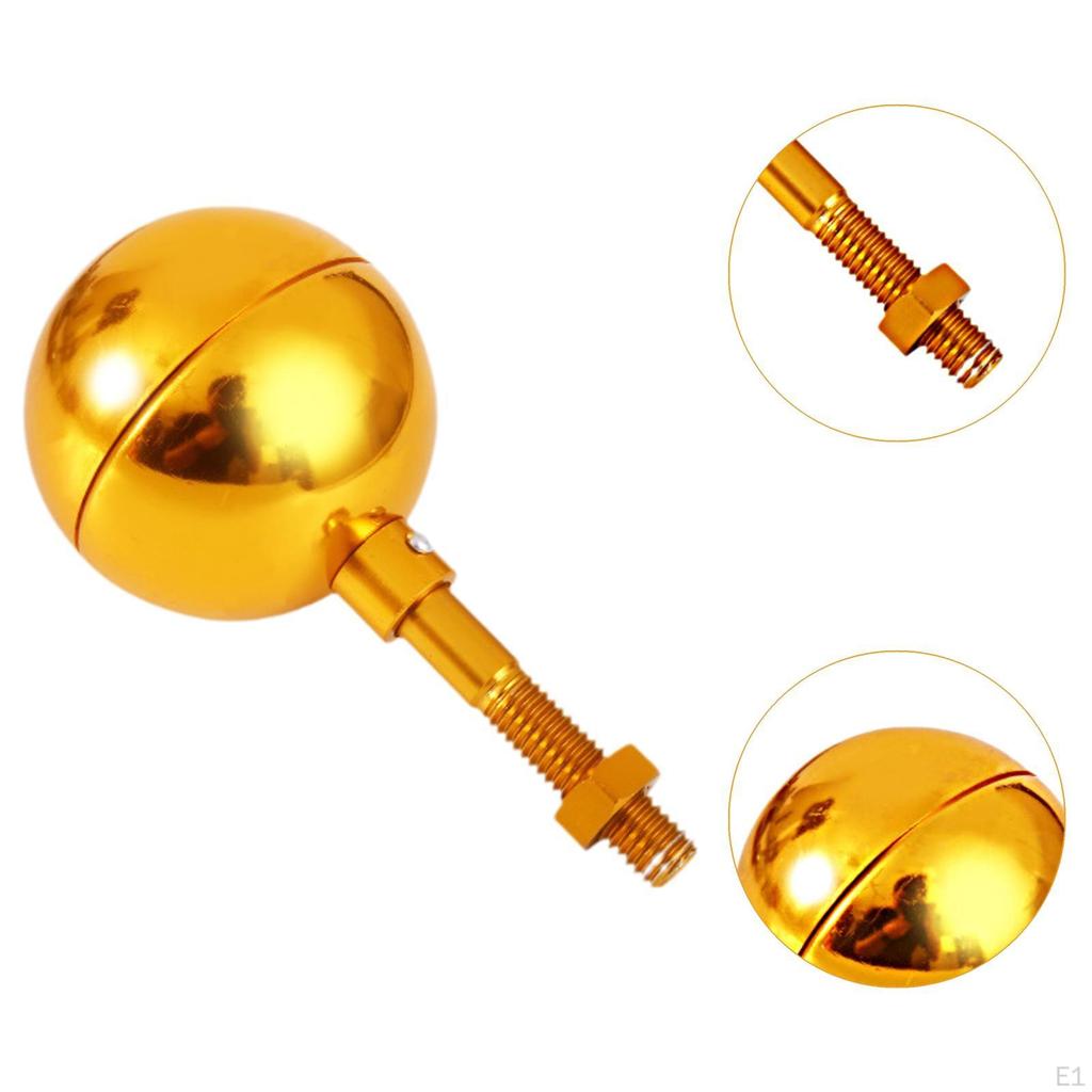 Ball Flag Golden Weatherproof Replacement Versatile Aluminum Ornament for Parks Festive Events
