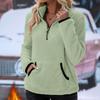 Oversized Loose Fitting Women's Autumn And Winter Pullover Round Neck Solid Color Hoodie