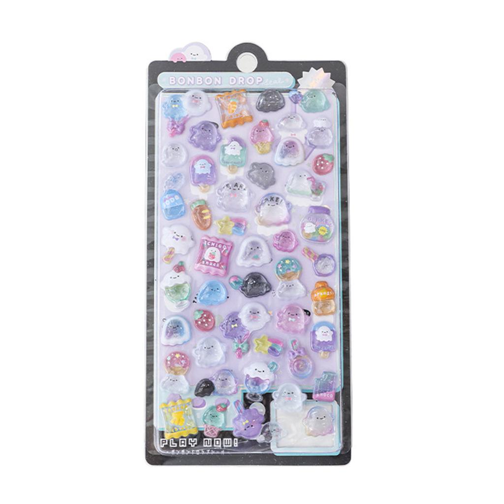 Cartoon 3D Stickers Scrapbooking Stickers Cartoon Animal Stickers for Planner Journals Tablet Skateboards Nail Decals