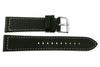 Pacific 22mm W45 Poljot Black Strap, White Stitching