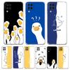 Чехол для телефона Duck Art для Samsung Galaxy A13 A51 A71 A21S A12 A11 A31 A52 A41 A23 A53 A73 A32 5G A03S Прозрачный силиконовый мягкий чехол