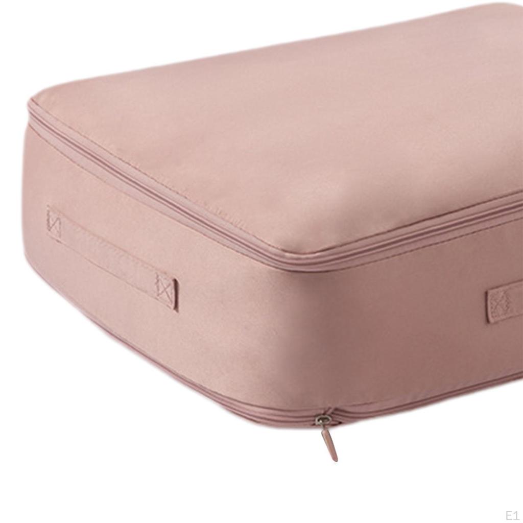 Компактный самосжимающийся органайзер, сумка для хранения одежды с ручкой на молнии для