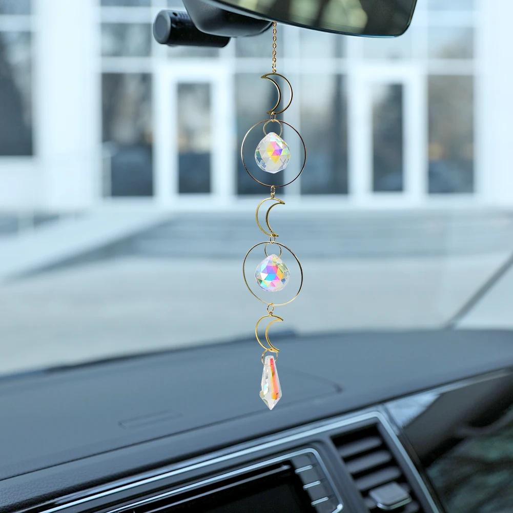 Кристаллическая звезда шестигранные бриллиантовые призмы ловцы солнца подвесные радужные гонщики для оконных занавесок подвесные колокольчики для домашнего сада декор