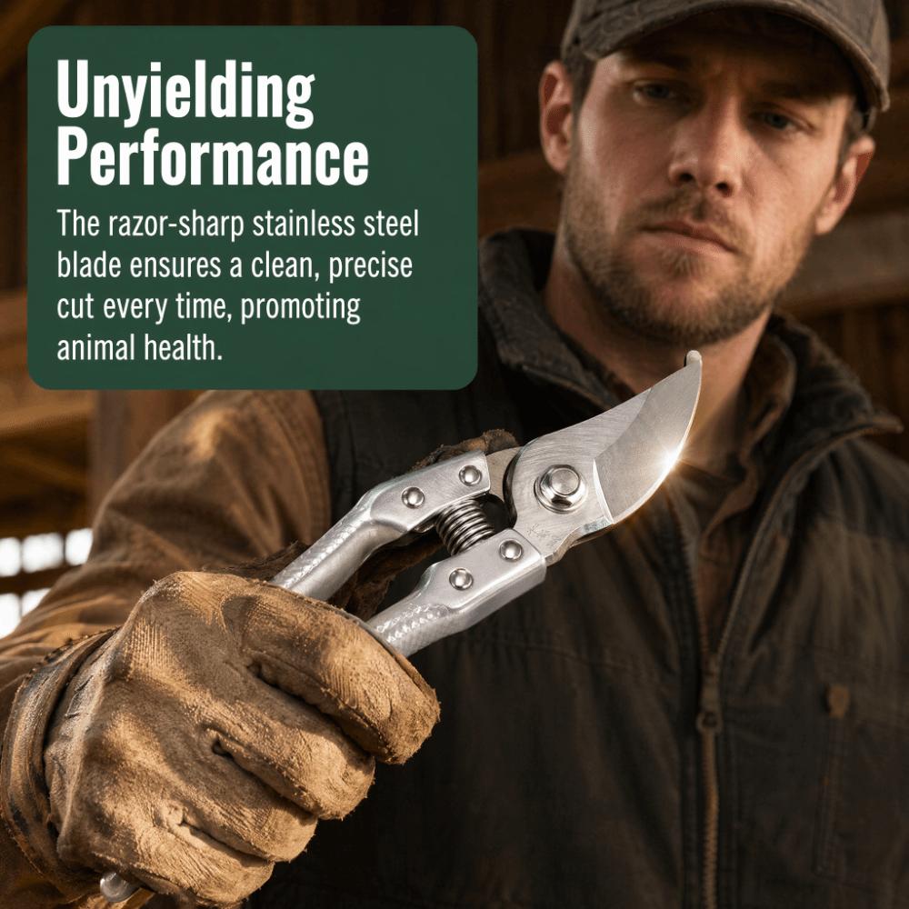 Ergonomic Handle Hoof Shears Anti-Slip Pattern Animal Toe Nails Trimmers Hoof Scissors Cattle