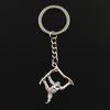 Fashion 30mm Key Ring Metal Key Chain Keychain Jewelry Antique Plated Hanging Monkey 39x32mm Pendant