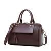 Genuine Leather Boston Pillow Bag - Winter Casual Handbag & Shoulder Messenger for Women