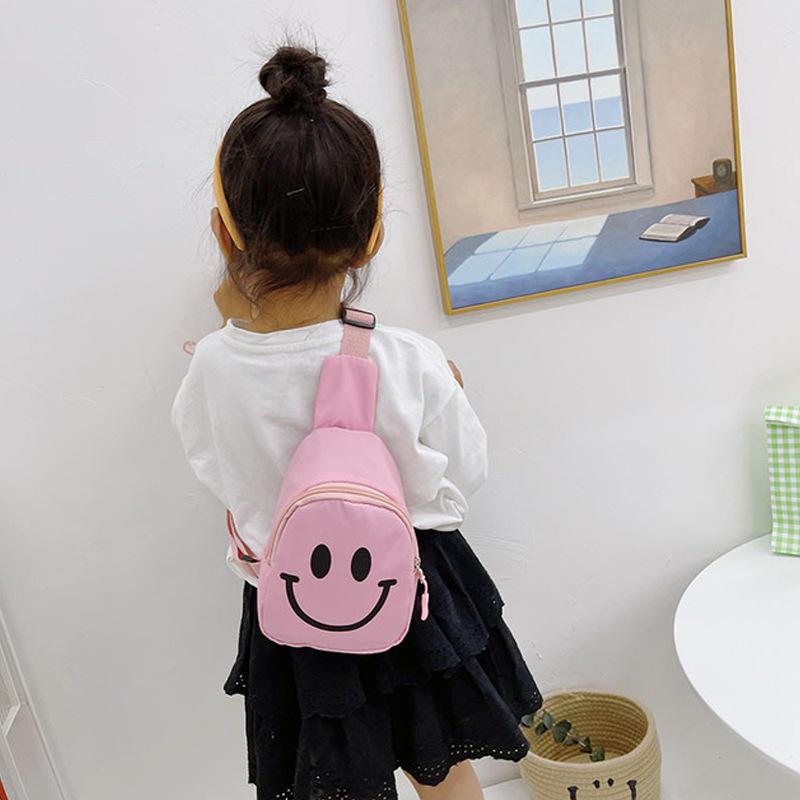 Рюкзак-кроссбоди «Смайлик» 2024 – Большая вместимость для детей, девочек и малышей