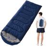 Portable Warm Hooded Sleeping Bag for Outdoor Camping - Thickened for Spring, Autumn, Winter