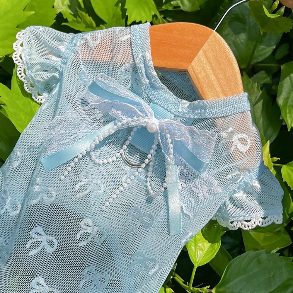 Hollow Out Anti Mosquito Bite Dog Vest UV Protection Anti Shedding Pet Clothing Outdoor