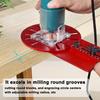 Versatile Edges Trimmer Bracket Circular Fluting Tool Stand Aluminum Alloy Router Bit Rack with
