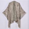 New Women's Imitation Cashmere Scarf Shawl Cartoon Double-sided Jacquard Cardigan I