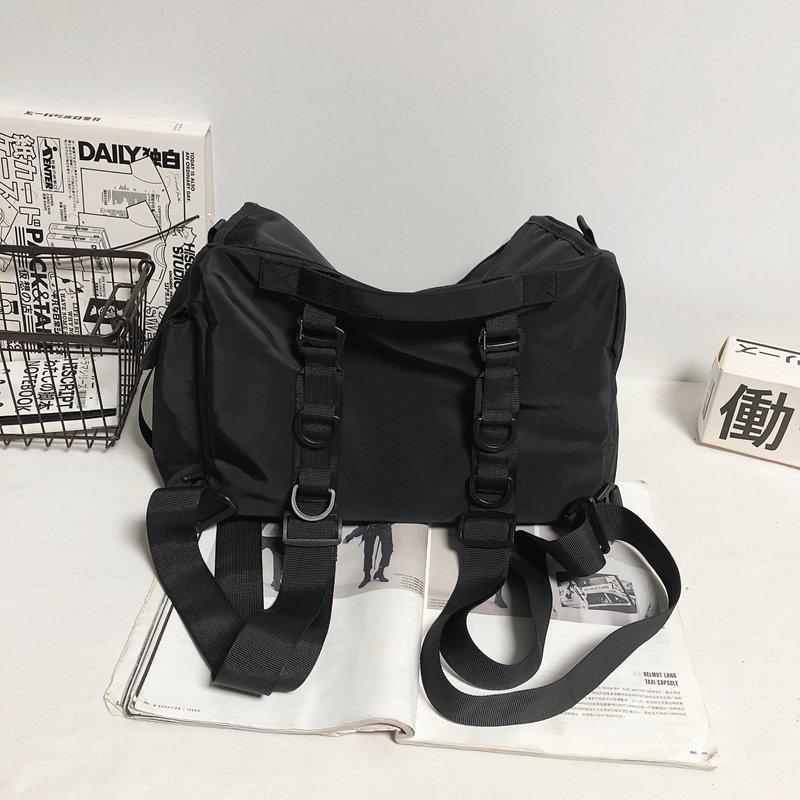 Nylon School Backpacks for Women Korean Style Backpack Techwear Aesthetic Harajuku Trend Backpack