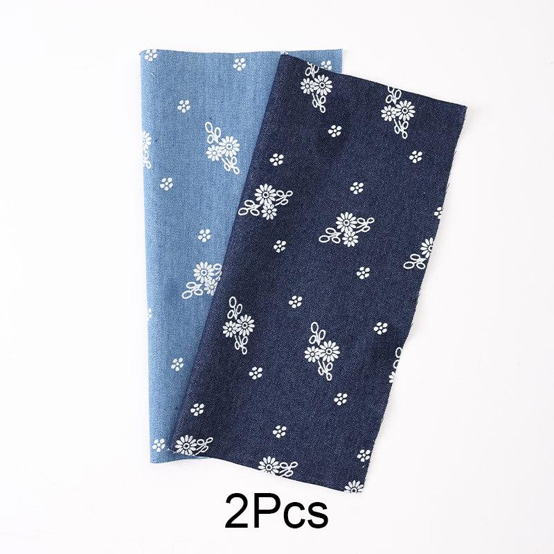 1 Set Designer Denim Scrap Pack Recycled Denim Fabric Pieces Handmade Craft Denim Patches Denim Patchwork 25X25cm