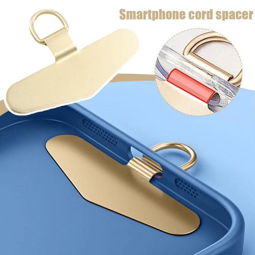 5Pcs Smooth Phone Lanyard Connectors Metal Phone Lanyard Tabs Phone Tether Tab All Phone Cases