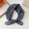 60cm Flower Print Cotton Bandanas Square Scarf Women Girls Headband Accessories Hairscarf Hairscarf