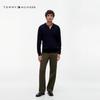 Tommy Hilfiger Мужской хлопковый джемпер-поло с косами