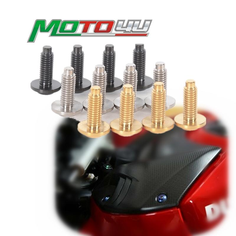 4PCS For Ducati V4 Streetfighter V4 V4S Titanium Motorcycle Accessories Fairing Battery Cover Case Screw Bolts